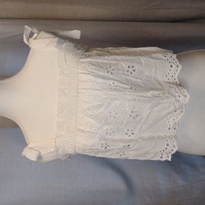 Pants Store boutique eyelet crop tank top